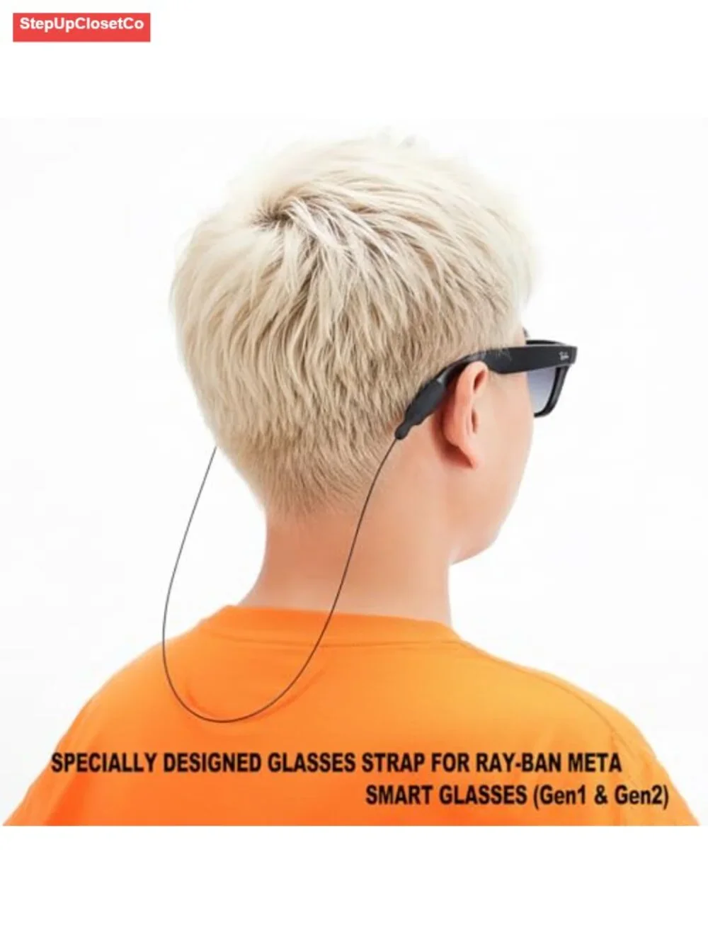 Eyeglasses Retainer Strap Silicone Steel Wire for Sports 2 Pack